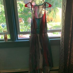Long multicolored dress